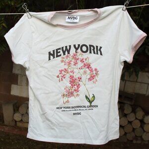 Cotton On New York Botanical Garden Graphic  Baby Tee in White SP